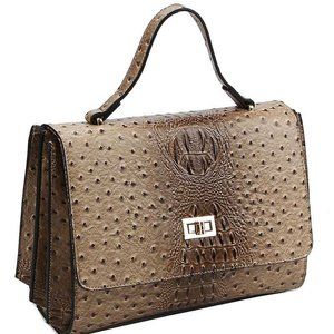 Bags | Modern Fashion Croco Pattern Satchel | Poshmark